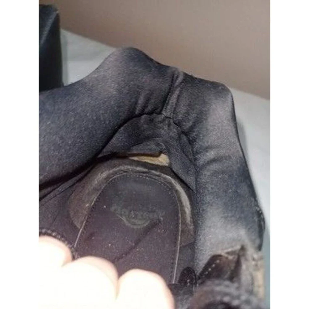 Dr Martens Mens Size 11 Boots Black Leather 8699 Lace Up Doc Martens Scuffed